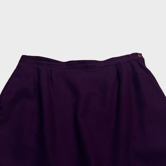 Vintage 80s Pendleton Skirt Suit 12 Houndstooth Blazer 2 Piece Set Purple Green - Picture 9 of 14